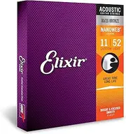 Elixir 11027 Elixir 11027 Nanoweb Coating 80/20 Bronze Acoustic Guitar 6-Strings, Custom Light .011 - .052 Gauges