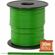 DOSS 30M GREEN HOOKUP WIRE/ CABLE SOLD AS A ROLL OF 30M