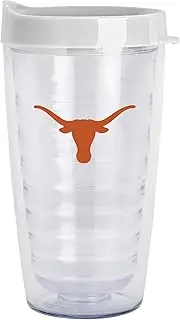 Texas Longhorns 16oz Flipside Double Wall Clear Tumbler