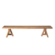 Kalise Reclaimed Timber Trestle Dining Bench