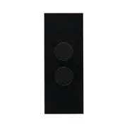 Clipsal Saturn ZEN 2 Gang Architrave Switch Black
