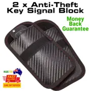 2 x Anti Theft Car Key Signal Block Case Faraday Pouch Keyless FOB RFID