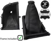 BLACK STITCH LEATHER GEAR BOOT+PLASTIC FRAME FOR KIA SEDONA CARNIVAL 98-06