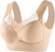 [Generic] Sports Bra Support Women's Large Strapless Lace Tank Top Underwear Thin Side Fold Side Breast Gather Adjustable Bra Bra Packs