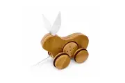 Bamboo Pull Toy Rabbit