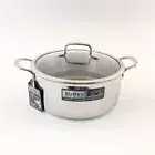 David Burke Geo Clad 8-qt 11" Heavy Stainless Casserole New