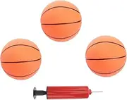 BCOATH 4Pcs Mini Bouncy Basketball Set for Inflatable Sports Balls with Pump for Outdoor Activities Ball for Sports and Games