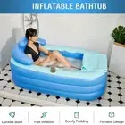 TOMVAES Inflatable Bath Tub, Free-Standing Portable Bathtub for Adult Spa