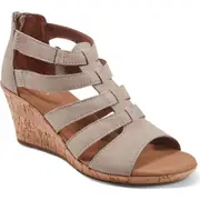 Rockport Briah Gladiator Wedge Sandal in Tan at Nordstrom, Size 9.5