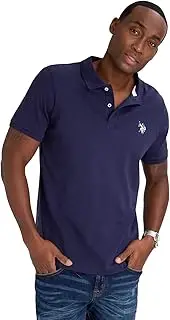 [U.S. Polo Assn.] Mens Solid Interlock Polo Shirt (Color Group 1 of 2) Short Sleeve Polo Shirt