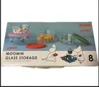 Pyrex Moomin Glass Storage Container Round Set of 4 JPN New F/S