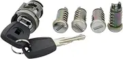Lock Cylinder for Fiat Doblo Brava Palio, Car Door Ignition Trunk Locks Cylinder Barrel with 2 Keys Set 3040Z-10
