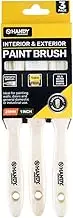 Handy Hardware Wooden Handle Paint Brush, 25 mm Size (Pack of 3)