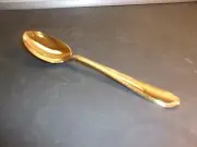 Oneida GOLDEN BECKET Gold Electroplate Silversmiths Silverware Serving Spoon 8"