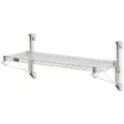 Nexel Wall Mount Wire 1-Shelf Starter Unit 24"W x 18"D x 14"H