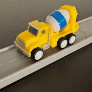 Yellow Cement Mixer NEW Road To Gold Driven Battat Pocket Micro Toy Car