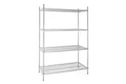 Vogue 4 Tier Wire Shelving Kit 1220x610mm