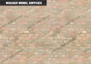 1:6 scale Brick wall - A4 Vinyl decal sheets / diorama model 25