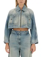 [Palm Angels] Palm Angels-Cropped Fit Jacket-Donna S