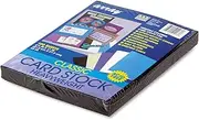 Pacon 101187 Array Card Stock, 65 Lb., Letter, Black, 100 Sheets/Pack