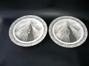 SLICE OF LIFE CHRYSLER BUILDING KENT BARTON SALAD DESSERT PLATES 222 FIFTH 2 NEW