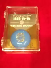 Re issue 1955 Blue Duncan Super Tournament Yo-Yo w/Trick Book in Display Box