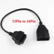 For GM 12 Pin OBD1 to 16 Pin OBD2 Convertor Adapter Cable For Diagnostic Scanner