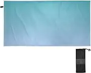 GAIGEO Teal Green Lavender Blue Gradient Sand Proof Beach Towel Quick Dry Beach Towels for Travel Large Beach Towels Adults Beach Accessories Travel 60 x 30 Inch