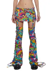 [Club Exx] Gumdrop Ride Skirt & Leg Warmers Set