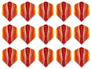 5 Sets Harrows Silika Lumen No.6 Standard Dart Flights – Ships Tracking - Yellow