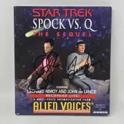 Star Trek Spock Vs. Q The Sequel CD Autographed Leonard Nemoy & John De Lancie