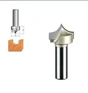 1/4" x 1/2" Tapered Router Bit Trimming Line Chamfering Arc 6.35mm x 12.7mm