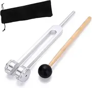 Byttlerom 128 Hz C-128 Frequency Aluminum Alloy Non-Magnetic Tuning Fork for Healing with Hammer, Portable, Easy to Use, Sound Healing Therapy, All Ages
