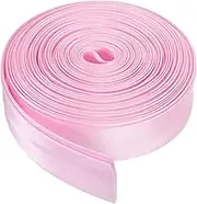 uxcell Double Fold Bias Tape for Sewing 4/5 Inch x 5.5 Yards Satin Pre-fold Continuous Binding Tape for Seaming Quilting Hemming Binding DIY Crafts, Pink