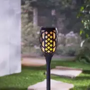 FireGlow Solar Powered Torch - 45 Inch Adjustable Height - New Technology