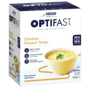 OPTIFAST VLCD 8 x 53g Sachets - Chicken Flavour Soup Meal Replacement