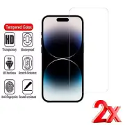 2xTempered Glass Screen Protector For iPhone 14 13 12 11 XR XS 8 7 Pro Max Plus
