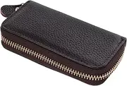 [Beavorty] Large Capacity Key Holder Pouch Elegant Zipper Closure Accordion Card Case for Keys Credit Cards and Business Cards Stylish Practical Storage for Home Travel