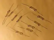 (10) AXIAL WIRE INCANDESCENT LAMPS - 8v -100mA VU METER BULB LIGHT- REEL to REEL