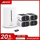 ANRAN Solar Battery Powered Wireless WiFi Home Security Camera CCTV System 64GB