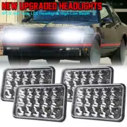 4PCS 4x6" LED Headlights Hi/Lo Beam For Chevrolet Monte Carlo 80-1988 El Camino