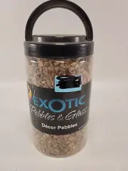 Exotic Pebbles & Glass Decor Pebbles Wood Bean Pebbles 5Lbs Jar