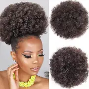 AISI QUEENS Short Afro Synthetic Curly Hair Coily Ponytail African American D...