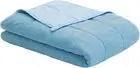 Cooling Weighted Blanket 12 Pounds Cool Moire Jersey Twin Size Bed Blanket for H