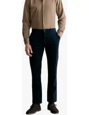 [Trenery] Regular Fit Cord Pant in Navy