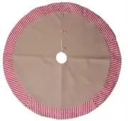 Candy Cane Striped Trimming Christmas Tree Skirt 48 in.