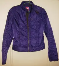 在飛比找Yahoo!奇摩拍賣優惠-專櫃正品miss sixty全新紫色騎士風格夾克外套