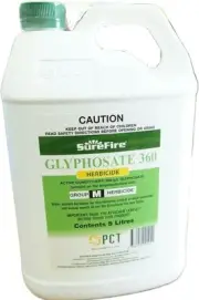 SureFire Glyphosate 360 Herbicide Weed Killer 5 Litre Clear
