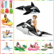 Swimming Toys Lounge Bed Giant Inflatable Dolphin Unicorn Flamingo Floats Rafts