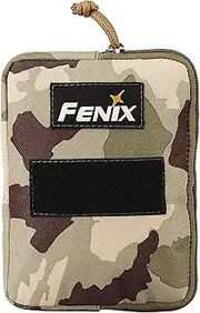 Fenix APB-30 Camouflage Storage Bag for Led Headlamp – Compact & Waterproof EDC Pouch with 4 Inner Pockets for Storing Camping Gear, Batteries, Head Torch and Tactical Accessories
